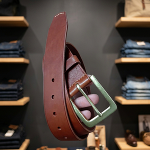 Men's Accessories Finest Quality Cow Hide <b>Belts</b> BS INTERNATIONAL <b>Vintage</b> Steel Pin Buckle Custom Logo Printing Eco-Friendly - Product Image 1