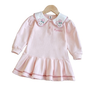 Falda POLO para niñas, primavera y otoño, nueva falda <span class=keywords><strong>de</strong></span> princesa para niños, falda con cuello <span class=keywords><strong>de</strong></span> muñeca <span class=keywords><strong>de</strong></span> dibujos animados <span class=keywords><strong>de</strong></span> estilo académico para bebés femeninos - Product Image 1