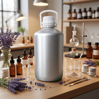 Conteneur pharmaceutique en aluminium de grande capacité 6200 ml avec bouchon de sécurité et bouchon intérieur résistant à la corrosion