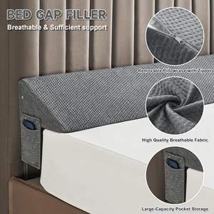 Oreiller de cale de lit personnalisé en usine pour tête de lit Gap Filler Memory Foam Soft Back Support entre tête de lit et <span class=keywords><strong>matelas</strong></span> - Product Image 5