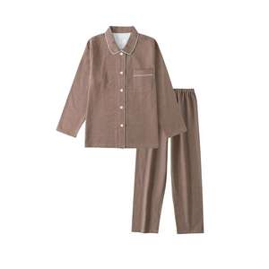 Pijamas Personalizados Transpirables de Algodón Cepillado, Ropa de Dormir para <span class=keywords><strong>Mujer</strong></span> y Hombre, Conjunto para Parejas, Buena Calidad, Sin Costuras Laterales, Otoño <span class=keywords><strong>Invierno</strong></span> - Product Image 2