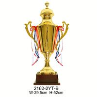 Trophée de football unique et chic en métal de grande taille, modèle 2025, en stock, pour récompense de championnat