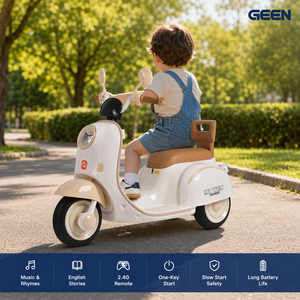 Moto électrique pour enfants avec siège, <span class=keywords><strong>tricycle</strong></span> télécommandé pour bébés garçons et filles, trottinette rechargeable - Product Image 3