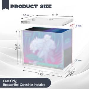 Boîte de présentation Pokémon personnalisée, best-seller, neuve, en acrylique transparent ultra-épais, boîte de présentation PKMN améliorée - Product Image 2