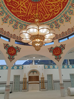 Projet de mosquée en laiton antique arabe lustre hôtel grande lampe usine lampes suspendues vintage personnalisées