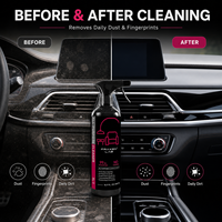 Nettoyant multi-usages pour l'intérieur de la voiture, bouteille en plastique avec tête de pulvérisation, nettoie le tableau de bord et les garnitures, logo personnalisé, directement de l'usine