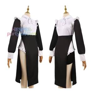 Costume de nonne noir pour femme grande taille, prix d'usine HP, en polyester, design sexy, en stock - Product Image 1