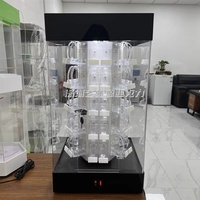 Étui de présentation de montre en acrylique transparent personnalisé de haute qualité 2025 avec manchette en C pour l'affichage en magasin de montres