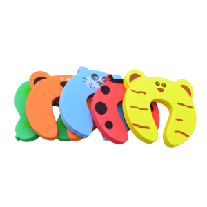4Pack Pinch Guards, Soft <strong>Door</strong> <strong>Slam</strong> Stopper for Prevent Kids and Pets <strong>Finger</strong> Injuries(7 Color Animal) - Product Image 1