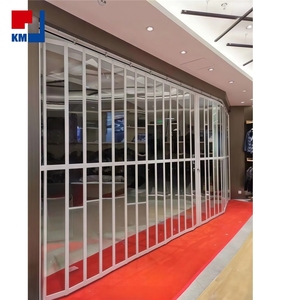 <span class=keywords><strong>Porte</strong></span> pliante <span class=keywords><strong>coulissante</strong></span> en aluminium personnalisée, coupe-vent, antivol, <span class=keywords><strong>porte</strong></span> de sécurité industrielle pour entrepôt, supermarché - Product Image 2