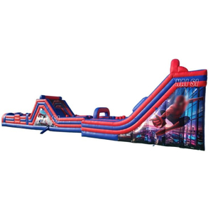 Pista de Obstáculos Inflable Gigante Comercial con Tobogán, Muro de Escalada, Juegos de Salto y Carrera, Desafío Extremo - Product Image 3
