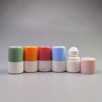 Flacon roll-on en PE de 30 ml rechargeable, vide, pour massage, essence, émulsion, désodorisation