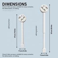 Multiprise USB standard européenne avec interrupteur, design rotatif et rétractable, 10A