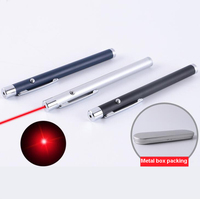 Pointeur laser rouge pour présentations PowerPoint avec 2 piles AAA, faible puissance <1mW