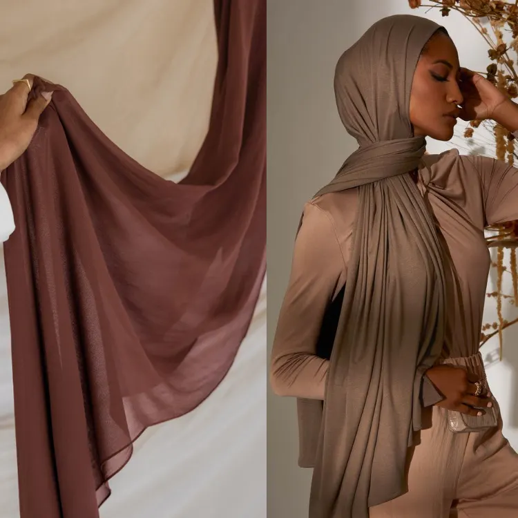 100% Polyester Luxe Lichtgewicht Zijdeachtige Moslim Vrouwen Crêpe Materiaal Lichtgewicht Poly Zijde Nada Jurk Pure Abaya Stof
