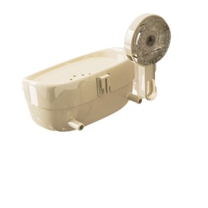 Porte-savon ovale en plastique à ventouse ZOWEI, fixation murale avec support pour éponge, pour salle de bain - Product Image 5