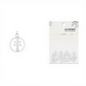 จี้กางเขนเหล็กสีเงิน Cotigo Caravaca 20 ชิ้น/ถุง อุปกรณ์ตกแต่งเครื่องประดับ รุ่น 23842 จีน - Product Image 1