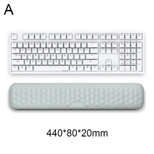 Reposamuñecas ergonómico para teclado y ratón, protección para escribir en la oficina, alfombrilla de ratón de espuma con memoria para muñeca, alfombrilla de escritorio para ordenador portátil - Product Image 6