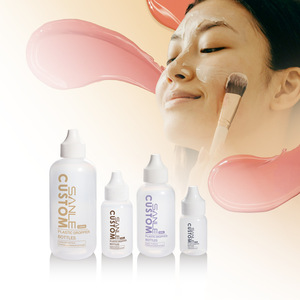 Sanle Plastic <b>Dropper</b> <b>Bottles</b> 30ml 60ml For Foundation Liquid Cosmetic Storage With Inner Plug Lid Customizable - Product Image 1