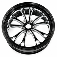 Nouvelles jantes forgées multi-branches en aluminium noir brillant ForgeLab 130 mm PCD 5x120/5x114.3 15-17 pouces Beadlock pour la course de dragster Garantie 5 ans