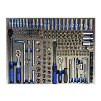 Ensemble d'outils à main professionnels pour mécaniciens, 413 pièces, clé à douille, pince, tournevis, kit de réparation automobile pour garage, atelier, chariot à outils