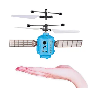 Low Price Kids Electronic Infrared Plastic Flight Hand Sensor Child sensing aircraft Satellite Induction Flying Toys