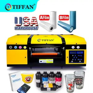 可靠的供应商12英寸A3 30厘米30厘米最便宜的A1 DTF UV打印机UV印刷机Xp600 DTF打印机贴纸打印机