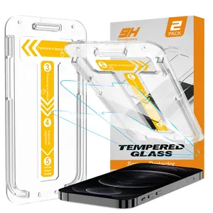 For iPhone 12 Pro Max Screen Protector Tempered Glass Mobile Phone Accessory Protection Ultra-thin 2 Pack