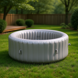 Jacuzzi inflable redondo portátil para exteriores de 81.9 x 26 pulgadas con capacidad para 4 a 6 personas - Product Image 2