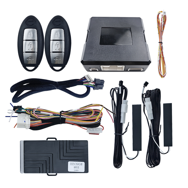 Advanced Smart Key Keyless Entry with Remote Starter Premium Car Alarms Universal