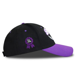 <b>Black</b> Purple <b>Baseball</b> <b>Cap</b> Curved Brim Custom Logo Ready Unisex Twill Embroidery Printing Sporty Casual - Product Image 5