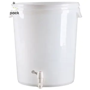 30升圆形塑料酿造啤酒桶和带水龙头和气密桶的发酵罐