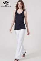 Pantalon décontracté à rayures horizontales blanches, coupe régulière, taille élastique, respirant, coupe-vent, anti-plis, écologique – Fabricant OEM
