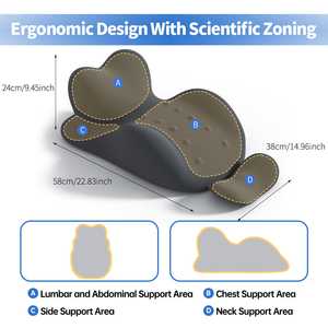Multi-Functional Memory Foam Oblong Pillow Eco-Friendly Air-Permeable Removable Washable Cover for <strong>Bed</strong> Use Sitting <strong>Support</strong> <strong>Back</strong> - Product Image 2