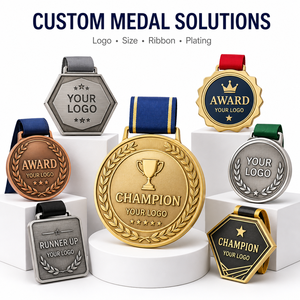 Sublimation Blank Glass Acrylic, <b>Crystal</b> Medal <b>Cheap</b> Transparent Plastic Medallions Custom Logo Running Award Acrylic Medal/ - Product Image 1
