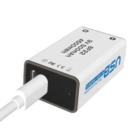 Baterai Silinder Isi Ulang Lithium-Ion 1.5V Akku Pile 9v CD AA/AAA Pengisian Daya Micro USB Tipe C Alkaline Kering