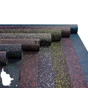 Rouleau de revêtement de sol en caoutchouc EPDM coloré pour sol de gymnastique anti-dérapant - Product Image 2