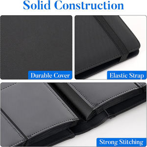 Reliure pour cartes à collectionner <span class=keywords><strong>Pokemon</strong></span> en cuir PU personnalisé, 9 pochettes, album de cartes en plastique DIY, imperméable, écologique, pour cartes de jeu et de dessins animés - Product Image 4