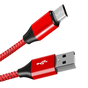 1m 2M 0.5m 2.4A tùy chỉnh sạc sạc datum <span class=keywords><strong>Android</strong></span> nylon bện Micro USB Cable - Product Image 2