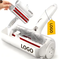 Rouleau en plastique pour enlever les poils d'animaux, taille originale, réutilisable, enlèvement des poils en un clic, collecte automatique pour les poils de chat et de chien, portable