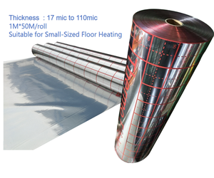 Film d'aluminium réfléchissant haute barrière Opp+al+opp pour chauffage par le sol avec marquage en grille - Product Image 2