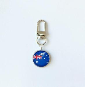 Porte-clés drapeau australien en verre simple face, personnalisé, à <span class=keywords><strong>prix</strong></span> abordable, pour la mode 2026, idéal pour la décoration (vente en gros) - Product Image 1