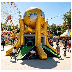 Jeu de tir interactif gonflable de football et soccer pour l'extérieur avec bâche en PVC et installation facile pour les sports de jardin - Product Image 1