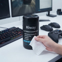 Lingettes nettoyantes en vrac pour claviers mécaniques et équipements de jeu, sans alcool, antistatiques, sans peluches, avec logo personnalisé