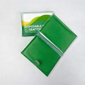 Protège-sièges de toilettes jetables biodégradables en pâte de bois, 1 couche, monobloc, pour toilettes publiques - Prix usine, vente en gros - Product Image 2