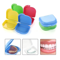Boîte de rangement pour aligneurs dentaires en PP colorée avec logo personnalisable, design pratique, marque Orthocontics Aojun, OEM, hygiène bucco-dentaire