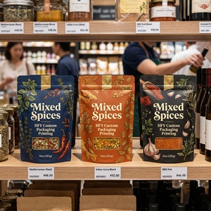Bolsa con Cierre Hermético para Mezcla de Especias, Canela, Cúrcuma, Chile, Café <span class=keywords><strong>en</strong></span> <span class=keywords><strong>Polvo</strong></span>, Bolsa de Grado Alimenticio, Bolsa de Plástico Impresa Personalizada - Product Image 6