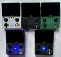 X6 Console de jeu vidéo portable Portable 3.5 pouces affichage Linux 32G Wifi classique classique rétro lecteur de jeu Joystick pour enfants cadeaux