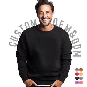 Felpa girocollo girocollo OEM felpa 500 grammi felpa in pile di cotone pesante in poliestere - Product Image 4