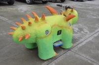 Trottinette électrique animatronique dinosaure à monnayeur pour enfants, modèle de dinosaure pour centre commercial